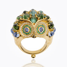 Load image into Gallery viewer, 18K Athena Owl Ring
