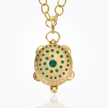 Load image into Gallery viewer, 18K Spiral Turtle Locket
