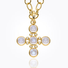 Load image into Gallery viewer, 18K Classic Five-Stone Cross
