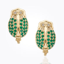 Load image into Gallery viewer, 18K Scarab Earring
