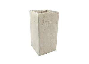 9 3/4" Square Vase Weathered Slate
