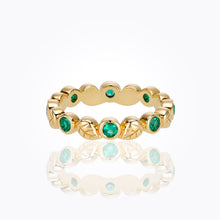 Load image into Gallery viewer, 18K Arcadia Ring with emerald
