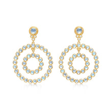 Load image into Gallery viewer, 18K Double Halo Earrings
