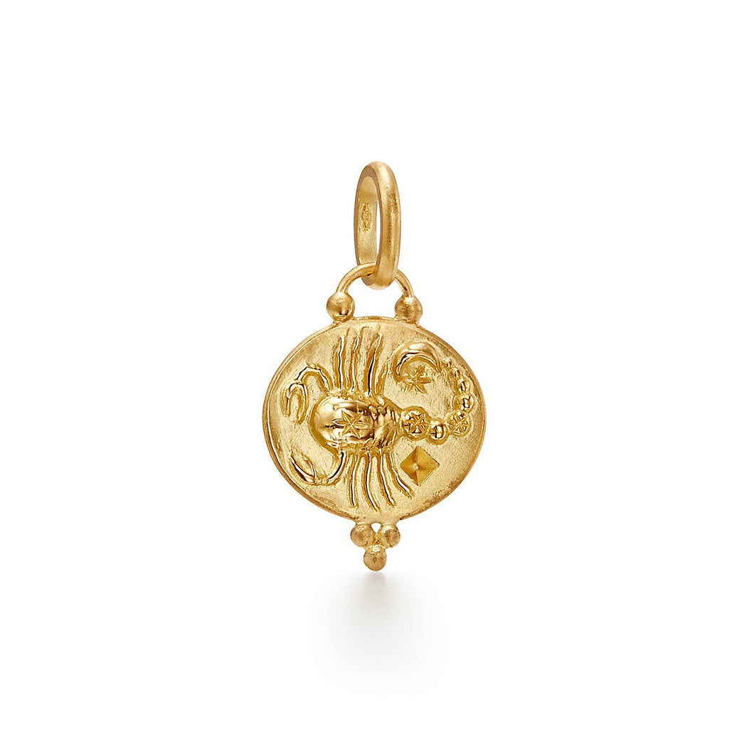 18K Scorpio Zodiac Pendant
