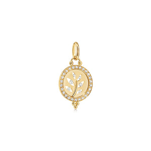 18K Cutout Tree Pendant