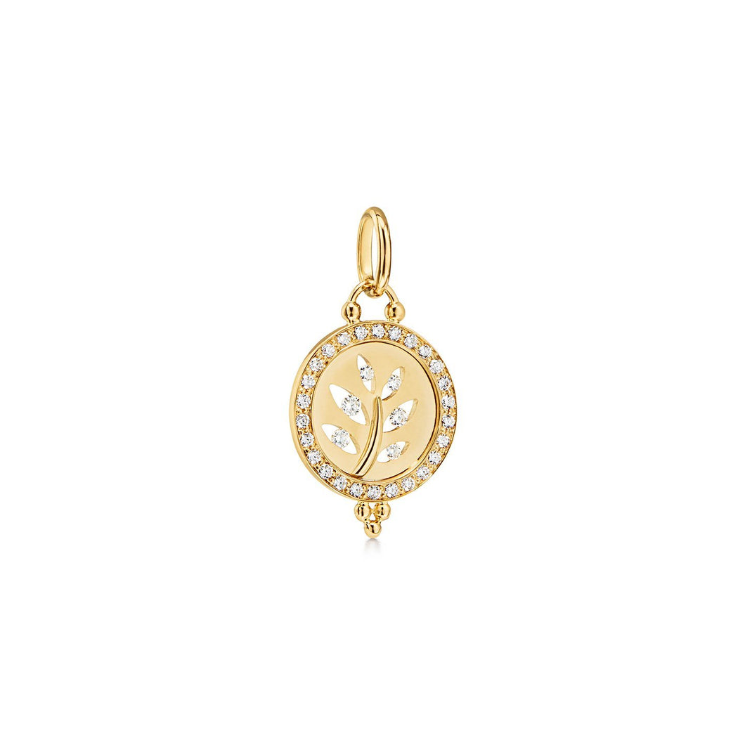 18K Cutout Tree Pendant