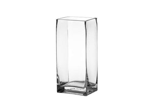 4"x 3" x 8 3/4" Rectangle Crystal Vase